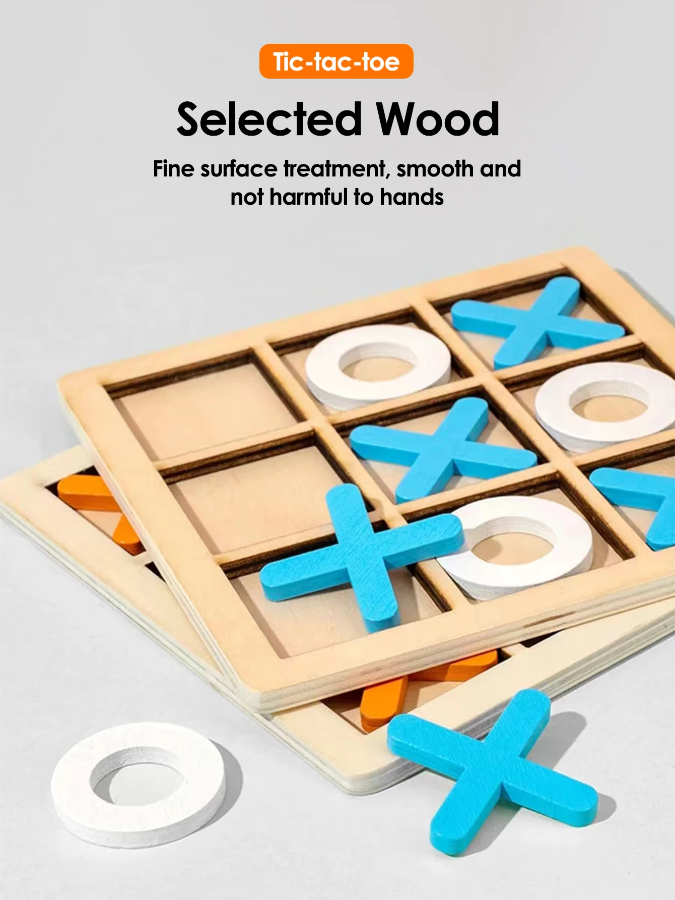 Montessori Chess Play Wooden Jigsaw Toy Game Interaction Puzzles Training Brain Learing Early Educational Toys For Children Kids - Image 6