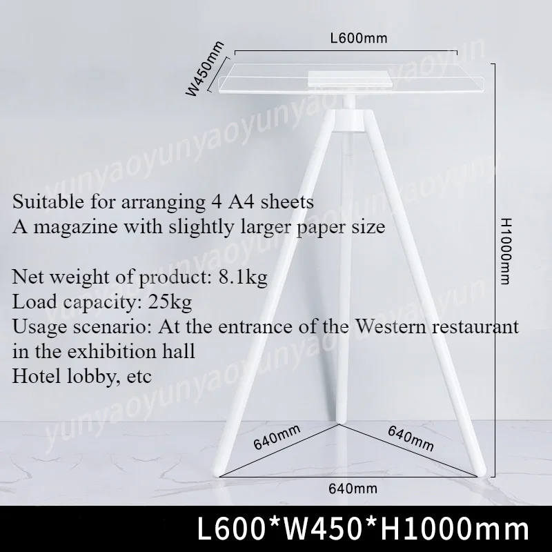 Magazine Open the Display Stand Floor  Bookstore Photo Album Flip Reading Big Book Stand Tripod Magazine Rack
