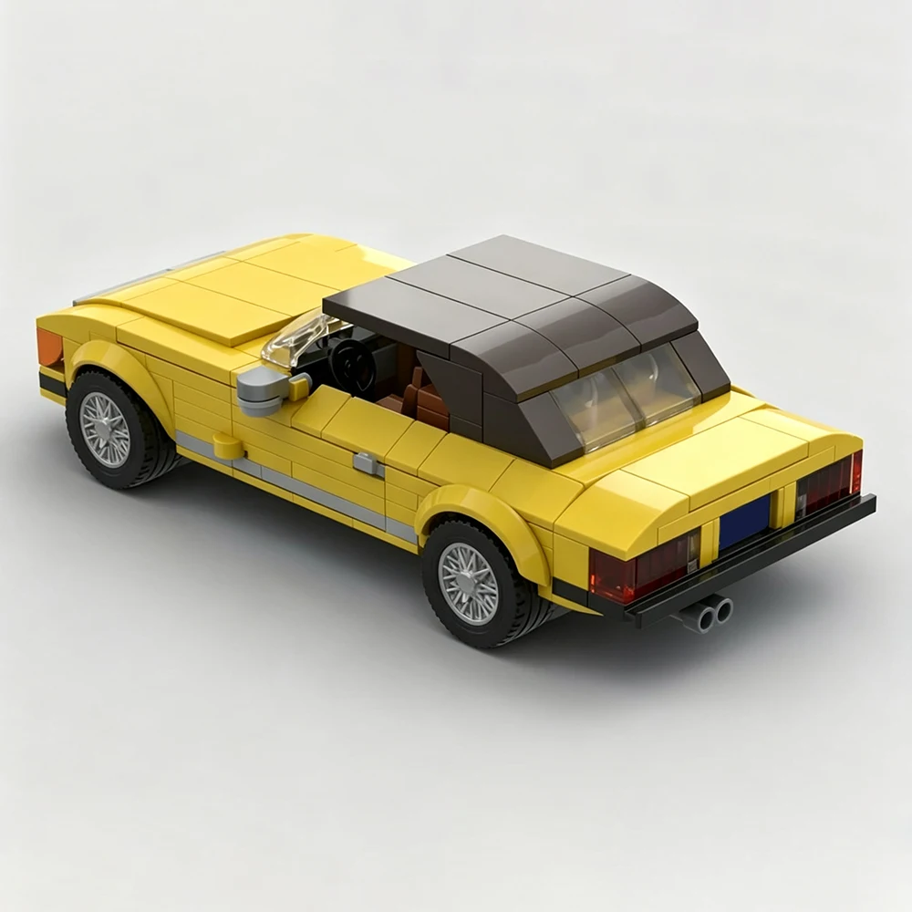 New MOC Speed ​​Series Classic Movie Convertible Sports Car Model Building Blocks – DIY Car Assembly Toy (Adult Birthday Gift)