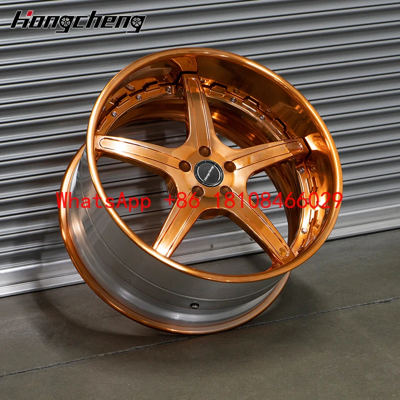 

Two-Piece 5-Star Forged Wheels 18-21 Inch Alloy Wheels 5x112 5x114.3 5x120