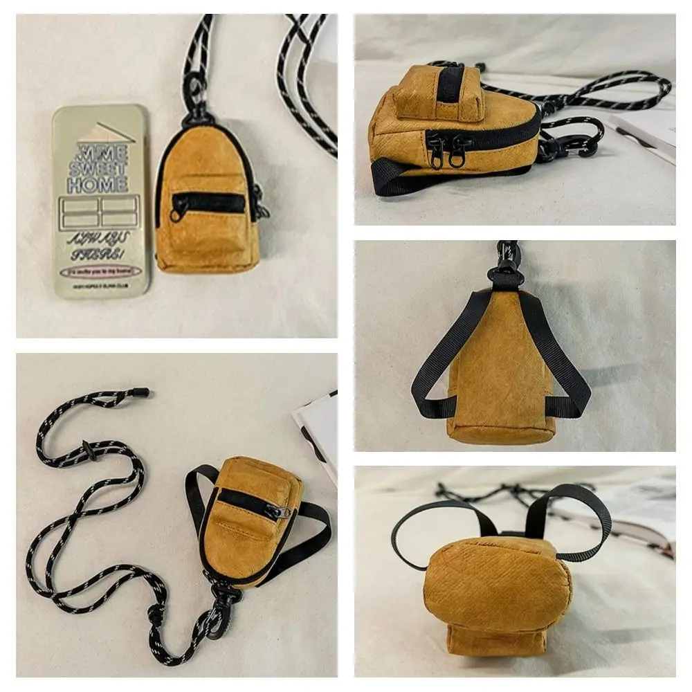 Waterproof Men Coin Purse Pendant Mountain Keychain Korean Ins Style Small Storage Bag Nylon Lightweight Men Mini Wallet