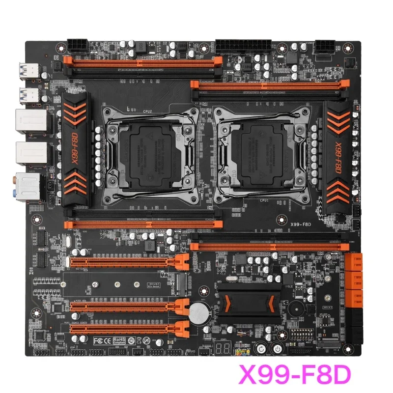 HUANANZHI X99-F8D 데스크탑 마더보드, LGA2011 X99 DDR4 메인보드에 적합, 100% 테스트 완료, 완전 작동 확인