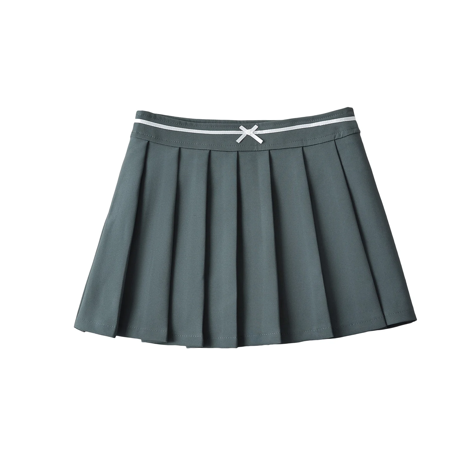 Black mini skirts 2k clothes kawaii cute skirts Summer vintage  white skirts for women front bow ite micro skirts pleated pink image 2