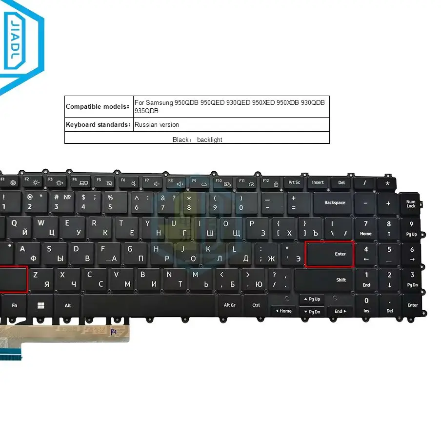 NEW RU LA US UK English Keyboard For Samsung Galaxy Book Pro 360 NP960QFG NP950QDB 930QED 950XED 950QDB 930QDB 960XFH Backlight
