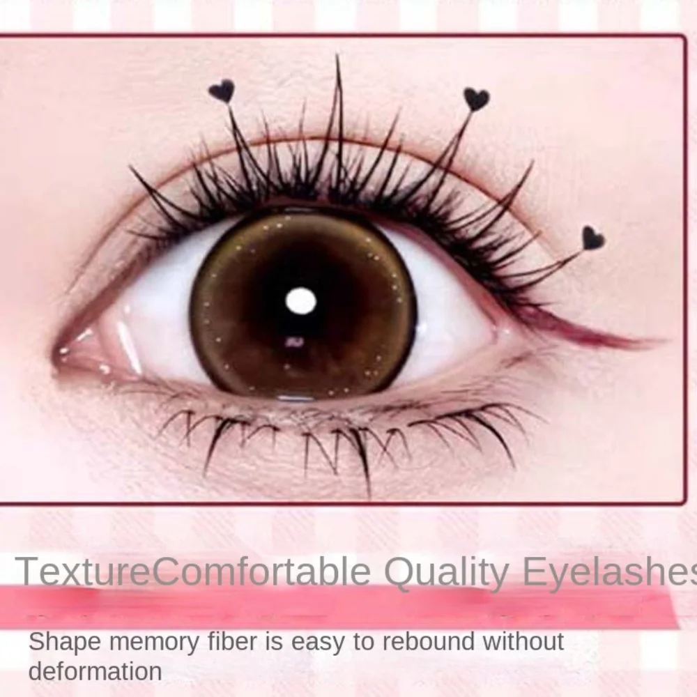 Segmented Creative False Eyelashes DIY Butterfly Love Heart Shape Individual Cluster Eyelashes 6-11.5mm Long Lasting