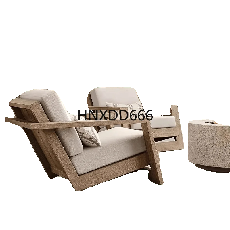 

Outdoor solid wood sofa preservative wood leisure furniture