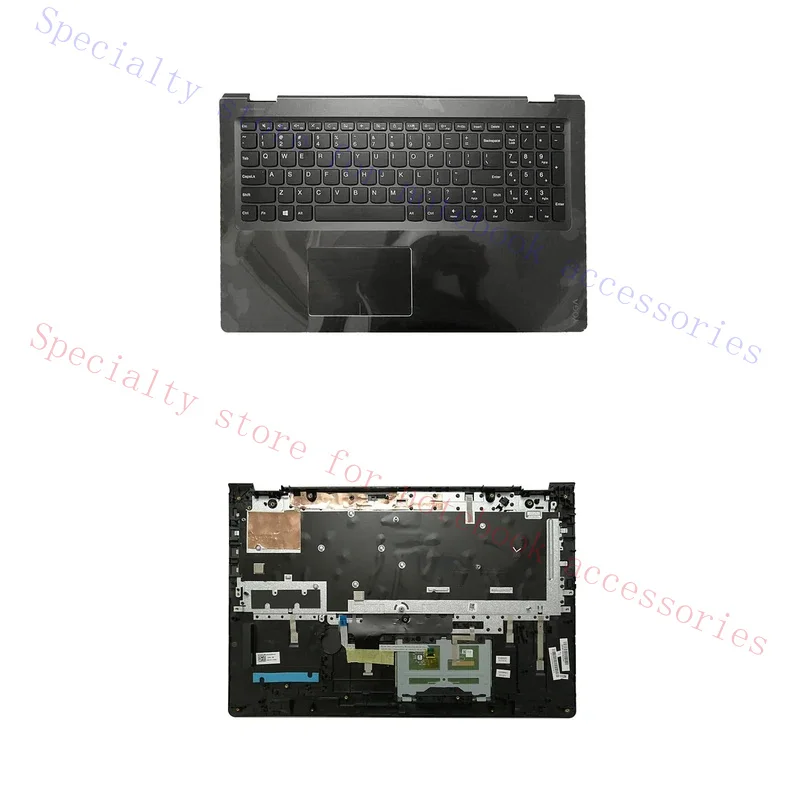 For  Flex4-1570/1580 Yoga 510-15ISK/IKB Original New US Keyboard Laptop Palmrest Upper Top Case Backlight shell