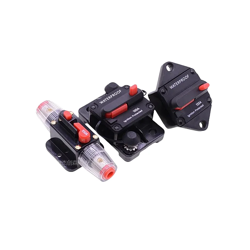 Resettable Fuse Holder With Switch Protector 50A, 60A, 80A, 300A