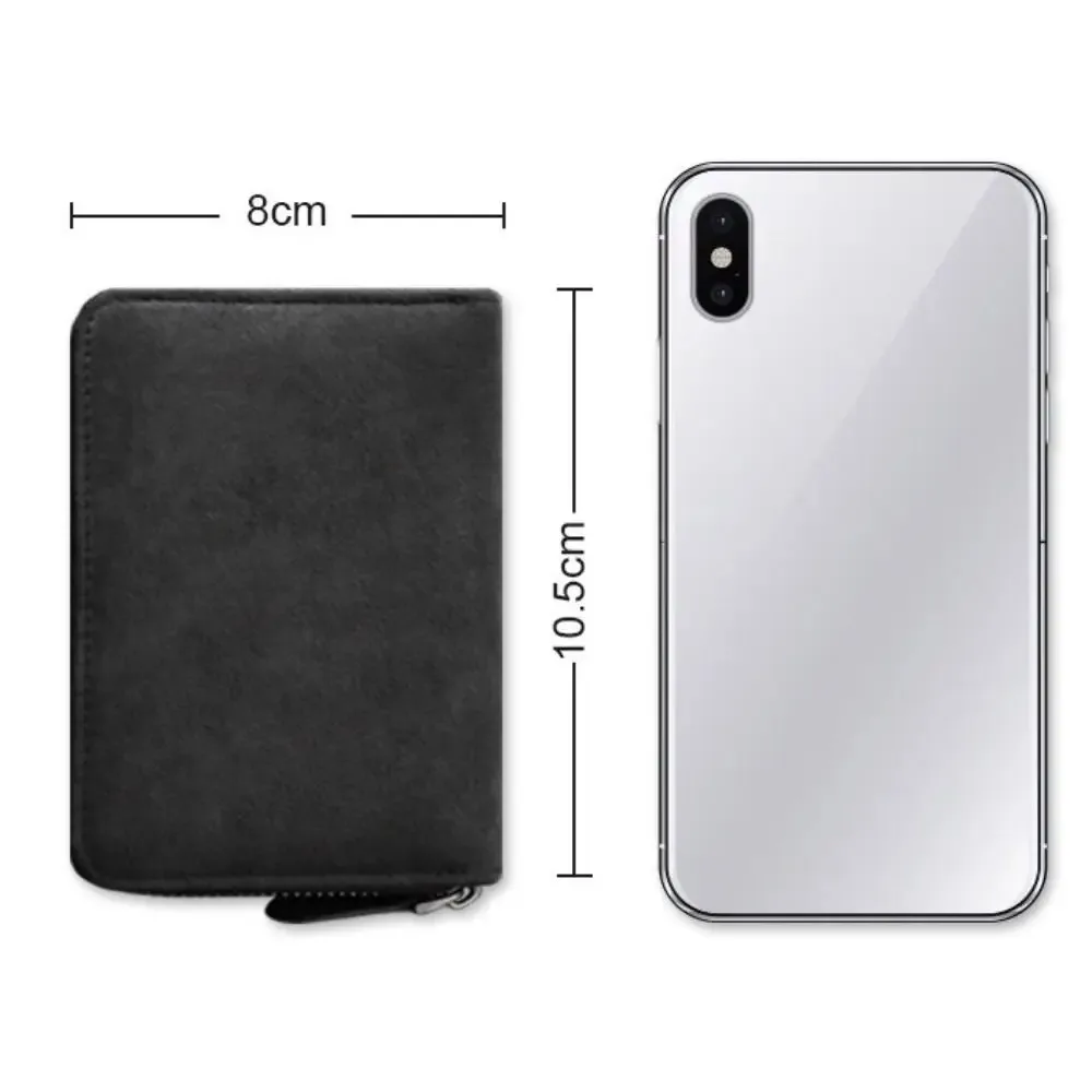 Supernatural Anti Demagnetization Wallets Card Bag 11 Cards Slot Credit Card Holder Zipper Card Wallet Cards Cover