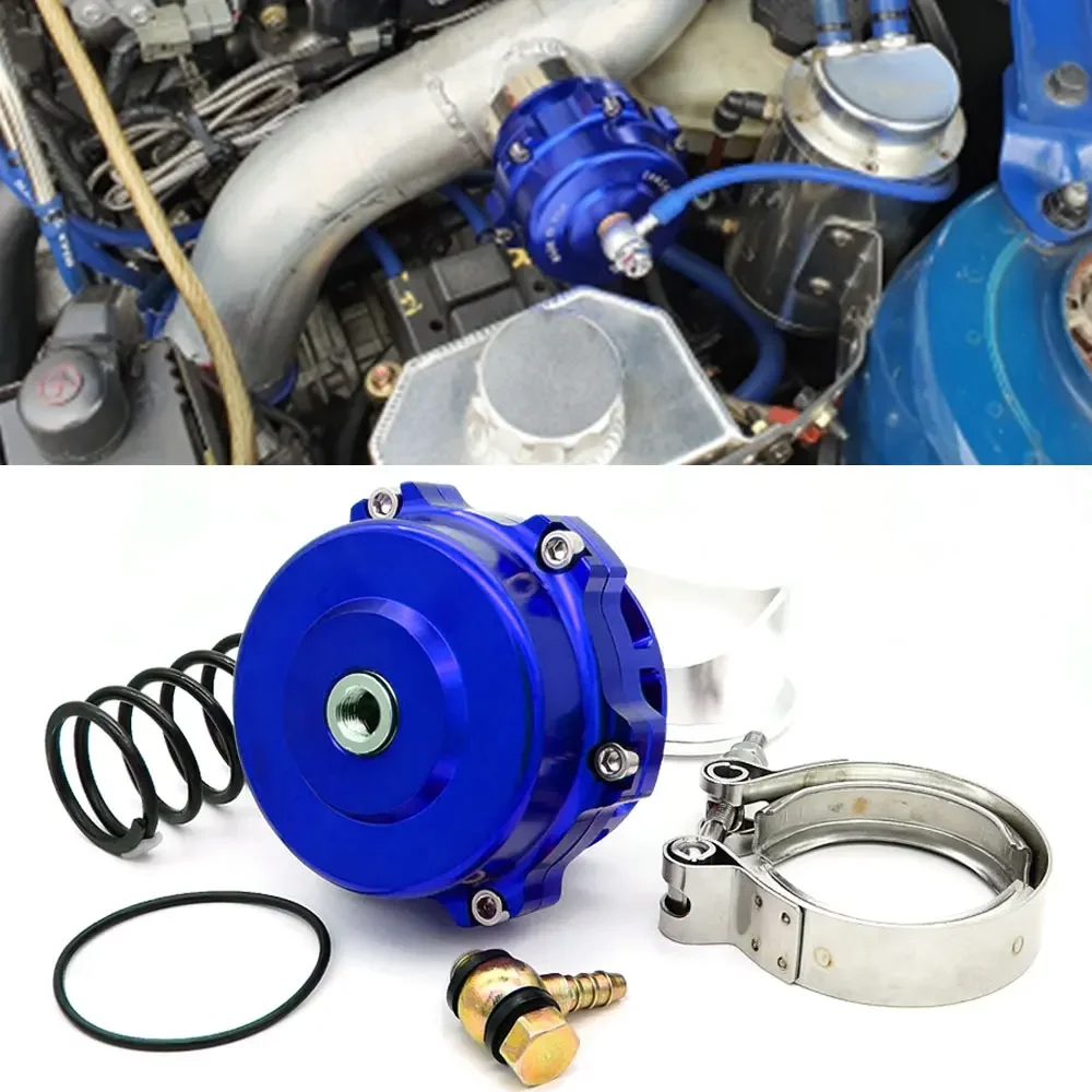 

Турбовыдувной клапан 50 мм BOV 6/18/24PSI Пружинный V-образный фланец Универсальная алюминиевая труба турбокомпреда Красный Синий Черный Фиолетовый Серебристый