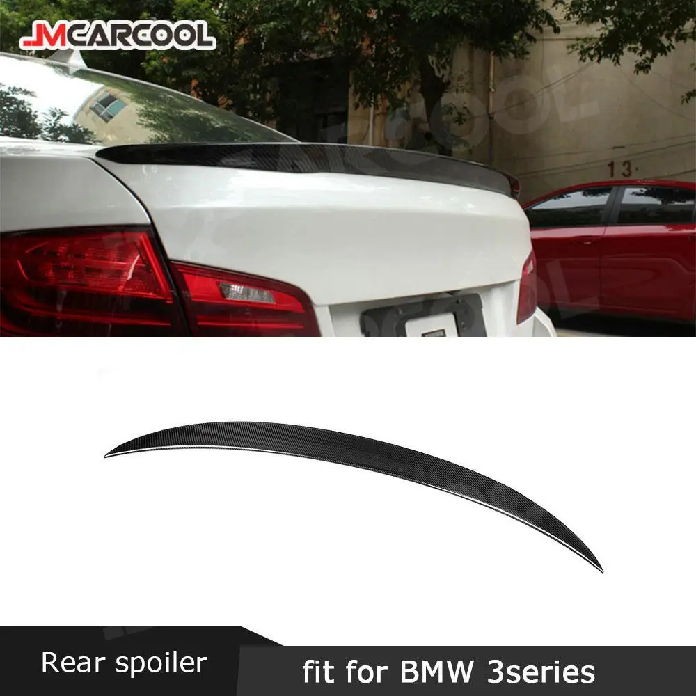

JMCARCOOL Car Rear Trunk Spoiler Wing Boot Lip for BMW 3 Series F30 F80 M3 2012-2018 Rear Deck Spoiler Car Style Carbon fiber