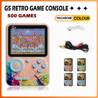 G5 Handheld Game Console With 500 Classic Retro Games 3.0Inch Screen Portable Gamepad 1020mAH Rechargeable Battery Festival Gift
