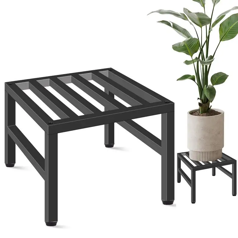 植木鉢スタンド,プランターホルダー,頑丈なディスプレイ,金属ラック,滑り止めパッド,安定