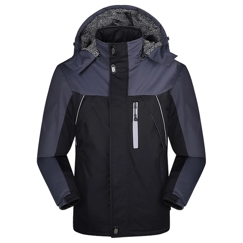 2024 Thicken Winter Jacket Men Waterproof Fashion Wear Windproof Hooded Jacket and Coats for Male Brand Clothing Big Size M-5XL