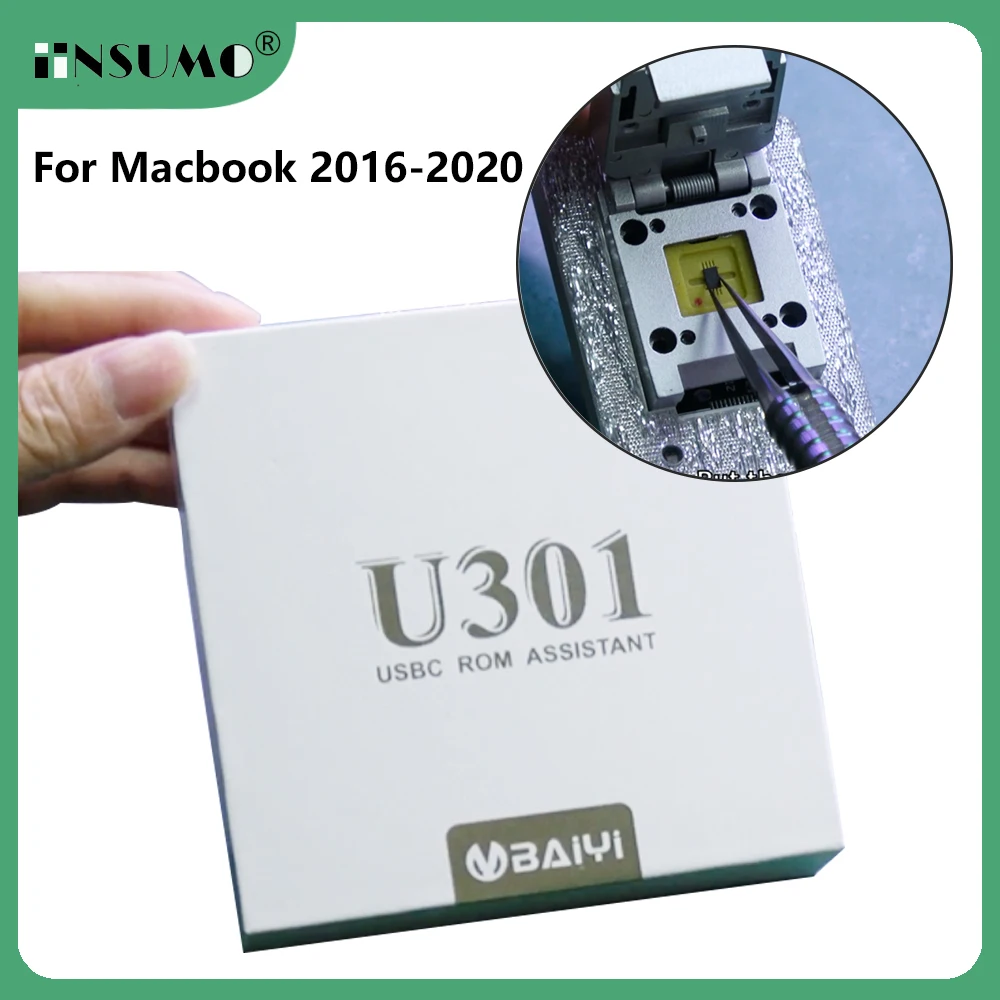 

U301 Читать и запись USB_C ROM Chip Data USBC Rom Assistant для Macbook 2016 ~ 2020 Инструмент для ремонта материнской платы содержит данные ROM