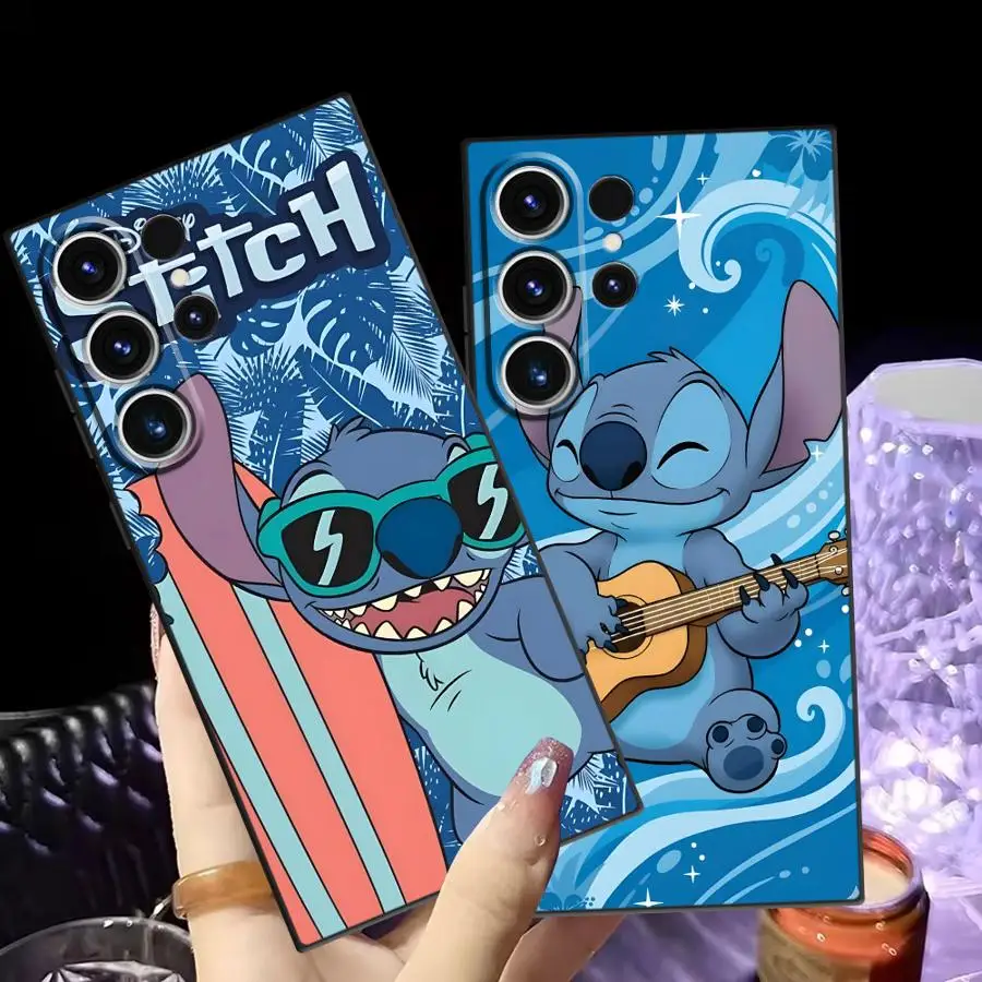 Case for Samsung Galaxy S26 S20 S24 Plus S10 S9 Note 20 Ultra 8 9 10 S25 Ultra S21 FE S23 Funda Phone Cover Cute Disney Stich