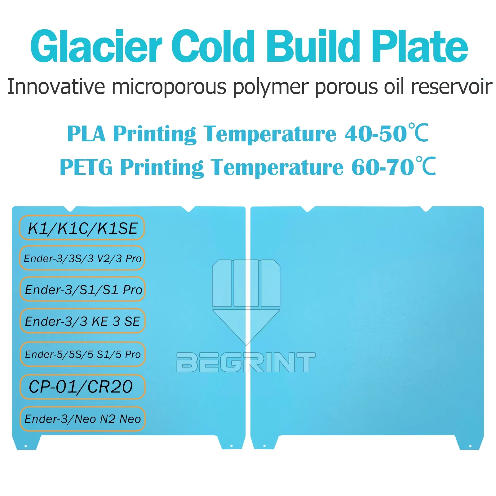 Für Creality K1 K1C Bauplatte, Creality K1 doppelseitige Bauplatte, PEO PEY PEI Folie 235x235mm, Ender 3 S1, Ender 3 V3 Se