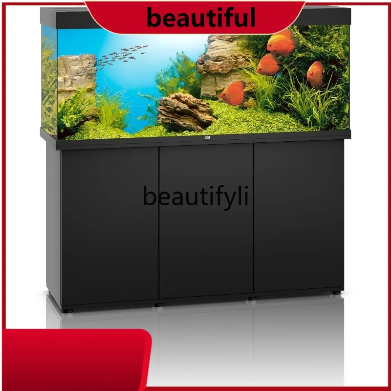 

H ABlack diamond fish tank 1.5 meters large aquarium glass ecological fish tank H