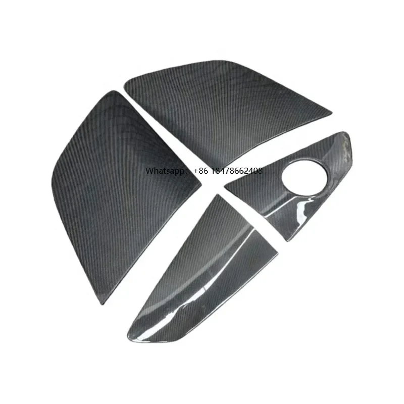 OEM Style Dry Carbon Fiber Rear Fender Air Vents Side Ven Window Vent for  R8 2016-2023 Body Kit