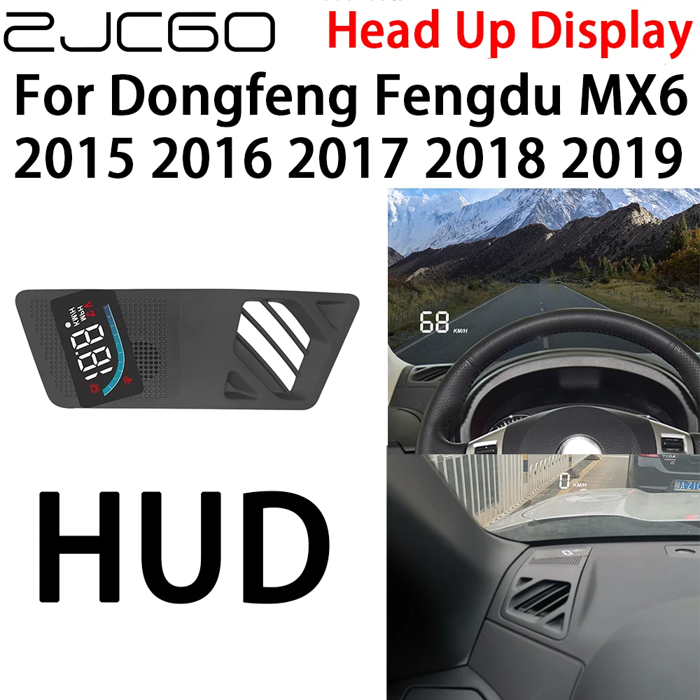 

ZJCGO Car HUD Head Up Display Speedometer Projector Electronic Accessories for Dongfeng Fengdu MX6 2015 2016 2017 2018 2019