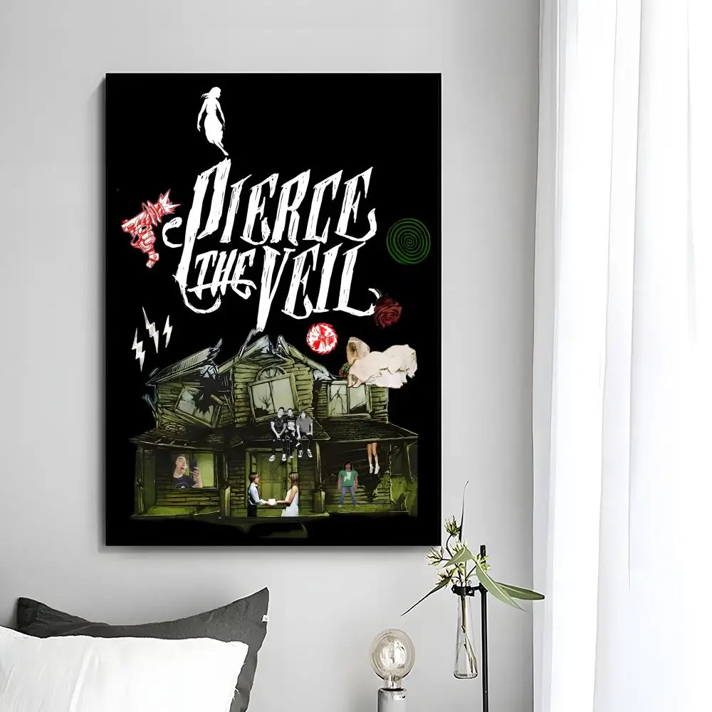 Wandkunst der Emo-Rockband P-Pierce The Veil, Poster, Wandkunstdruck, dekoratives Wandbild, Heimdekoration, Geschenk, ungerahmt – Detail 16