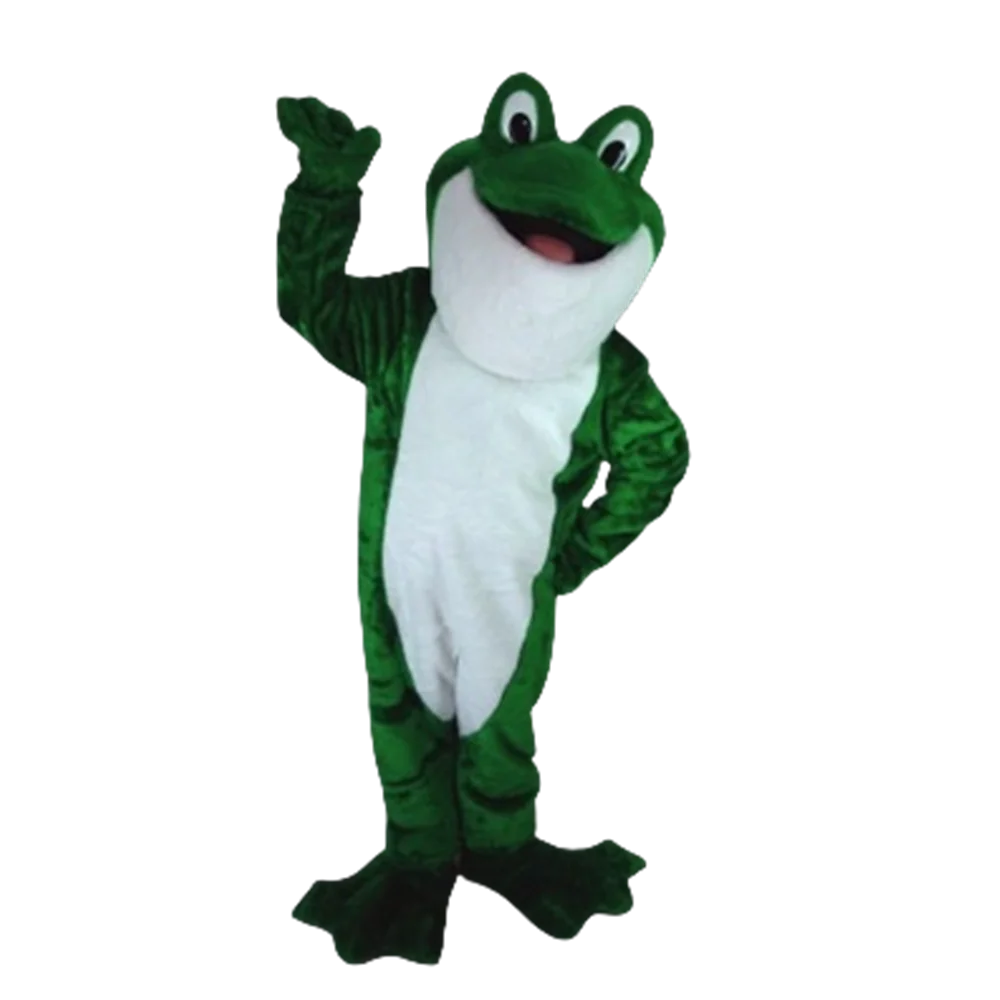 

Best Quality Mascot Green Bullfrog Mascot Costume Character Adult Party Carnival Mascotte Mascotta Outfit Suit Kit SW909