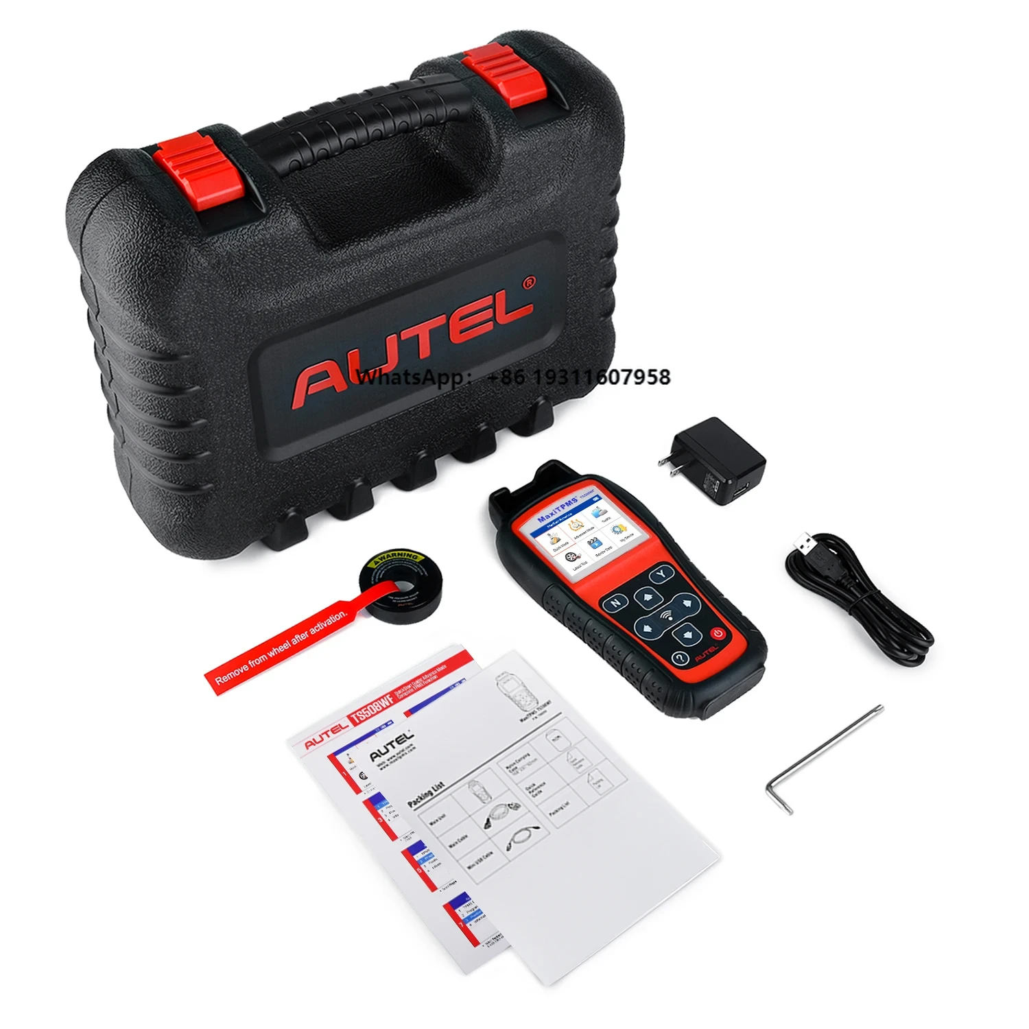 Autel TS508WF TPMS Car Diagnostic Tool 4 MX Sensor Tire Pressure Monitoring OBD2 Scanner Altar TS508 with WIFI Function