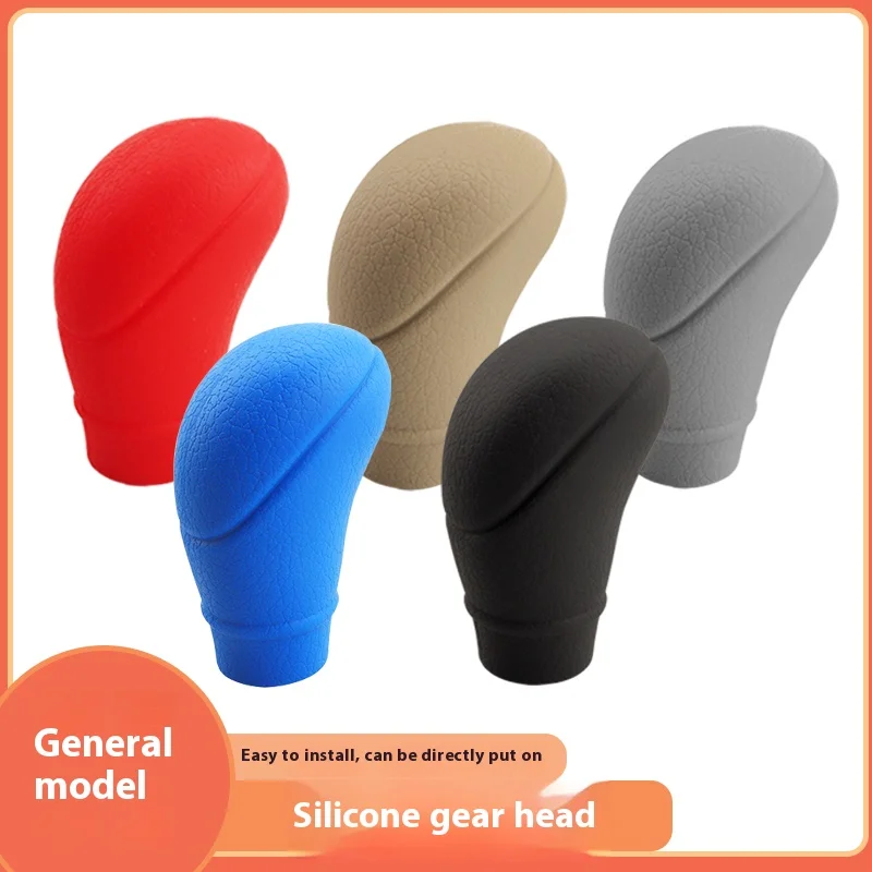 Manual shift lever cover universal silicone shift cover handbrake cover shift ring gear knob silicone cover