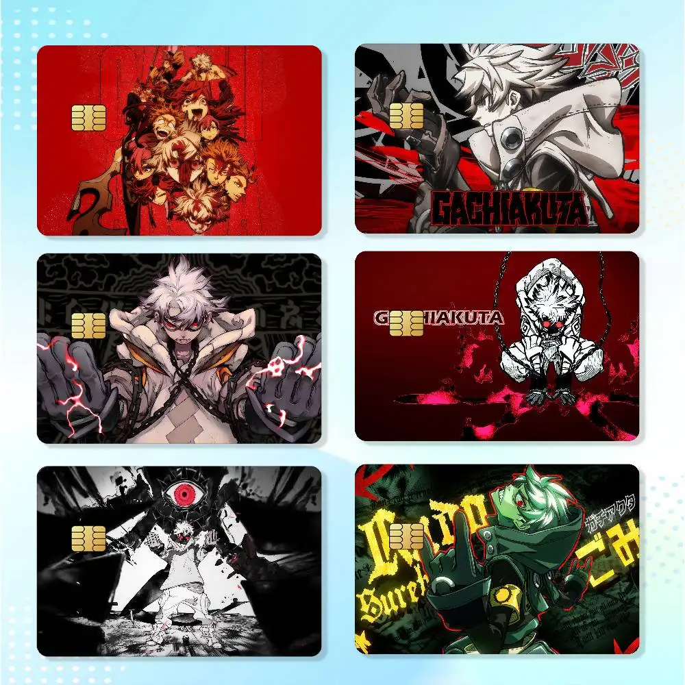 Comic G-Gachiakuta 2rd Credit Skin Cover Card Stickers 4PCS Film Bus Pass Front Decoration Bank Debit Waterproof