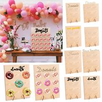 Candy Birthday Favour Wooden Wedding Decoration Donut Wall Stand Storage Racks Doughnut Rack Donut Holds