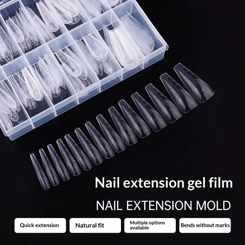 70/140/150Pcs Dual System Nägel Formen Verlängerung Falsche Nagel Tipps Top Formen Für Nägel Gel Gebäude form Kunst Werkzeuge