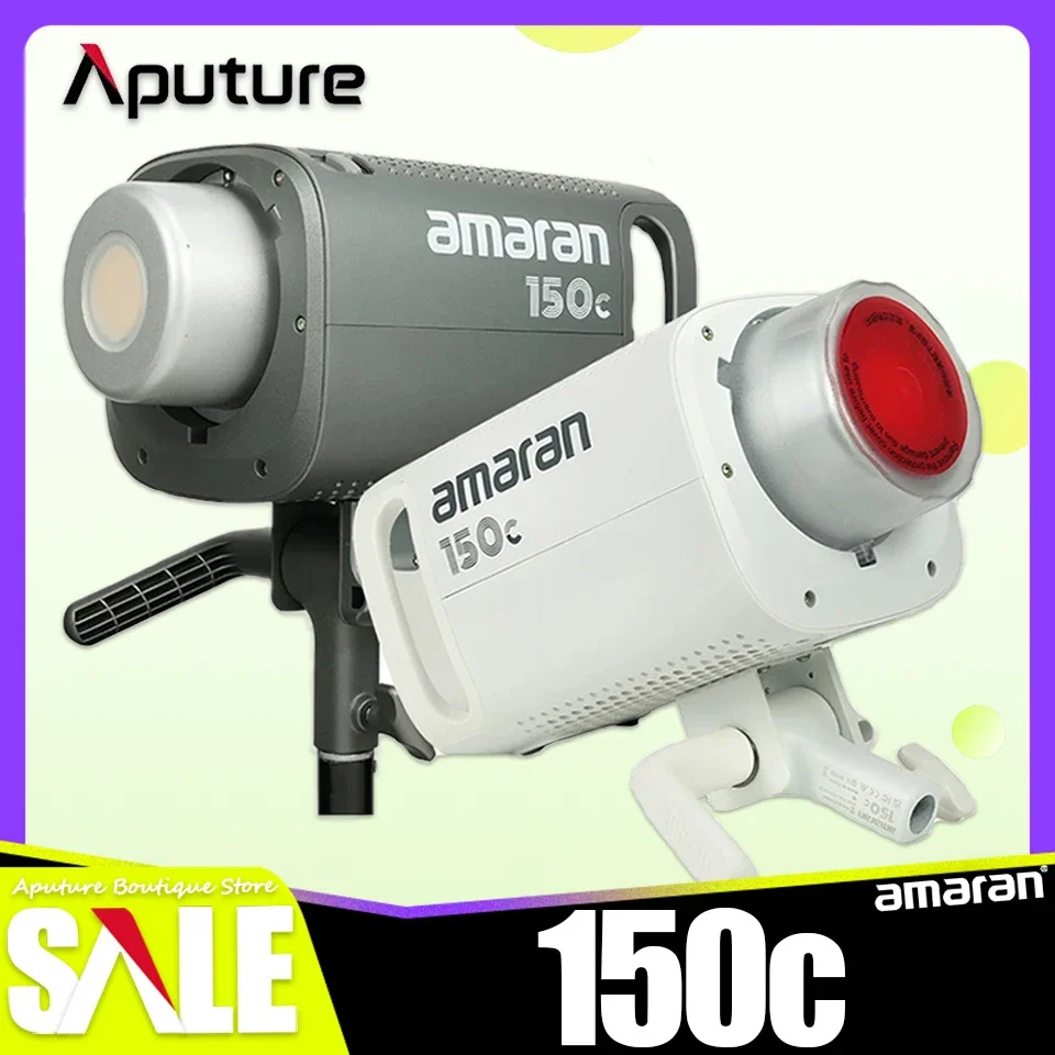 

Aputure 150c 150W RGBWW Studio LED Video Light with AC DC Power Supply Bluetooth Control for Filmmaker by Aputure CRI 95 TLCI 95