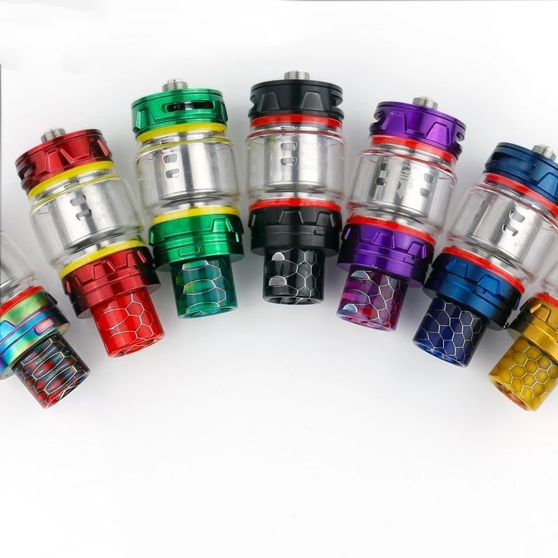 Boquilla de resina 810 de piel de serpiente, punta de goteo epoxi para TFV12 Dead Rabbit RDA, accesorios para Vaper de tanque