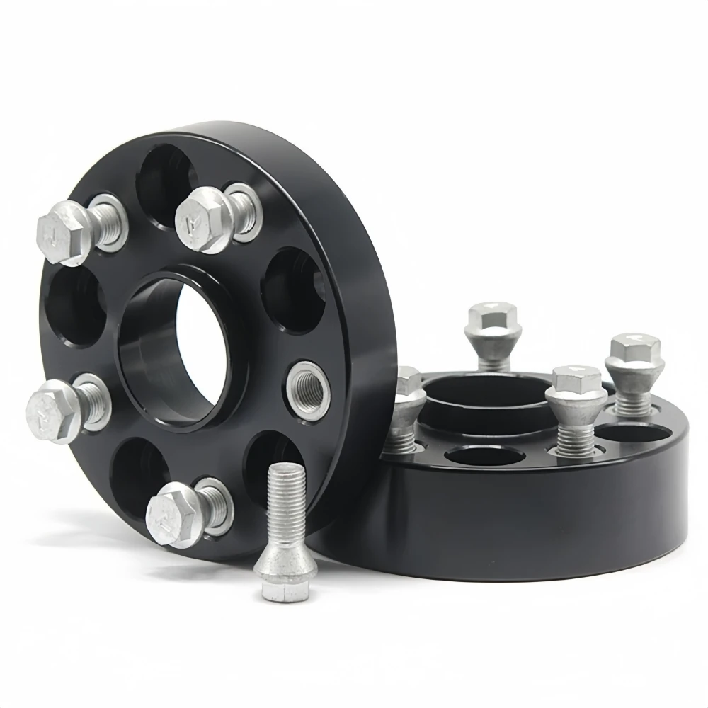 

2pcs 20/25/30/35/40/45/50mm PCD 5x112 CB 57.1mm Wheel Spacer Adapter + Caps Bolts for Vw-Audi Series Models