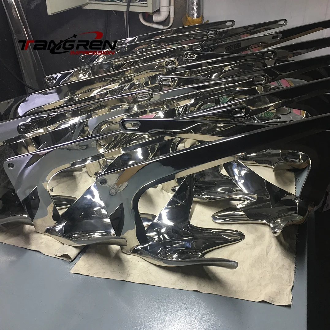 15 kg 316 Stainless Steel Style Anchor for Boat High Mirror Polish Boat Anchors