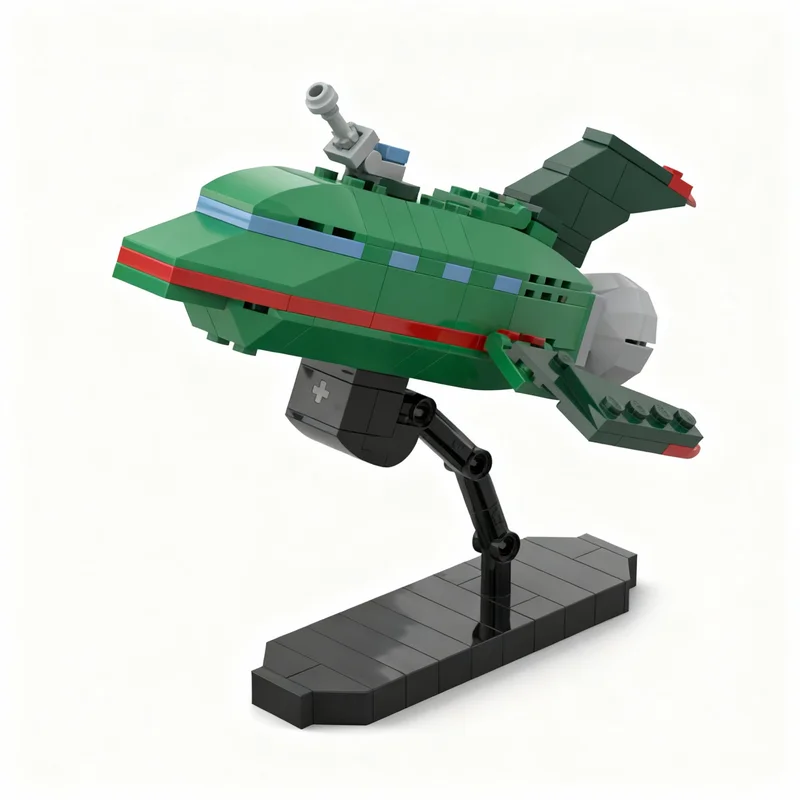 111pcs MOC Planet Express Model Building Blocks Construction Toys Christmas Gift Birthday Display Collection Assemble Craft