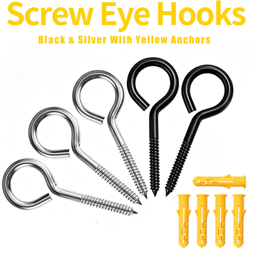 Heavy Duty Screw Hooks are Used to Fix Hammocks Swing Swings Garden Ropes Outdoor Ocean DIY Project Suspension Accessories Etc