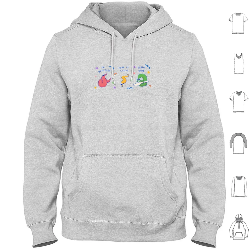 Worm On A String Hoodies Long Sleeve Squirmle Worm On A String Kidcore Fight God Knife Magic Worm Worm Tricky Worm Self