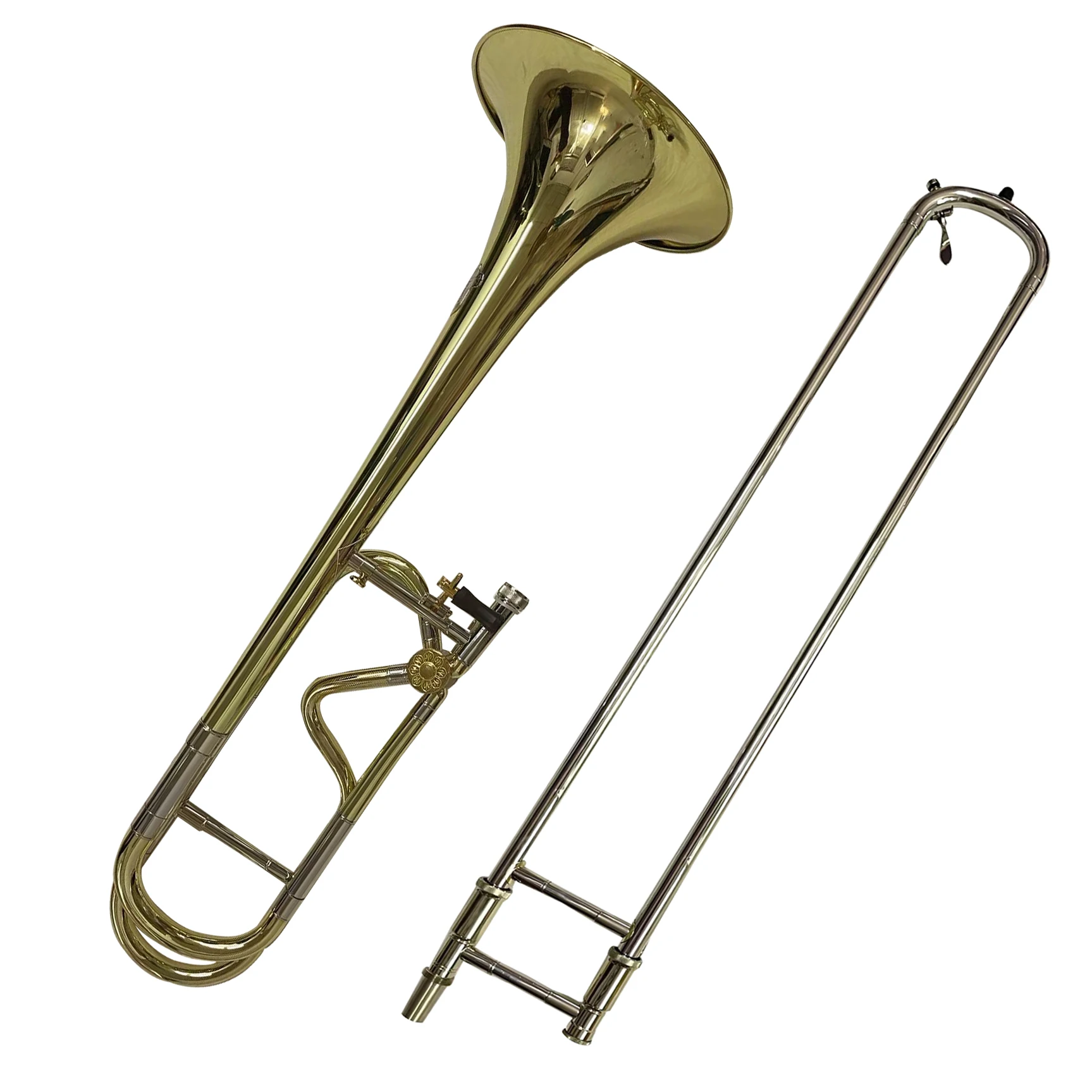 High Quality Trombone Yellow Brass Wind Musical Instrument For Band Performance