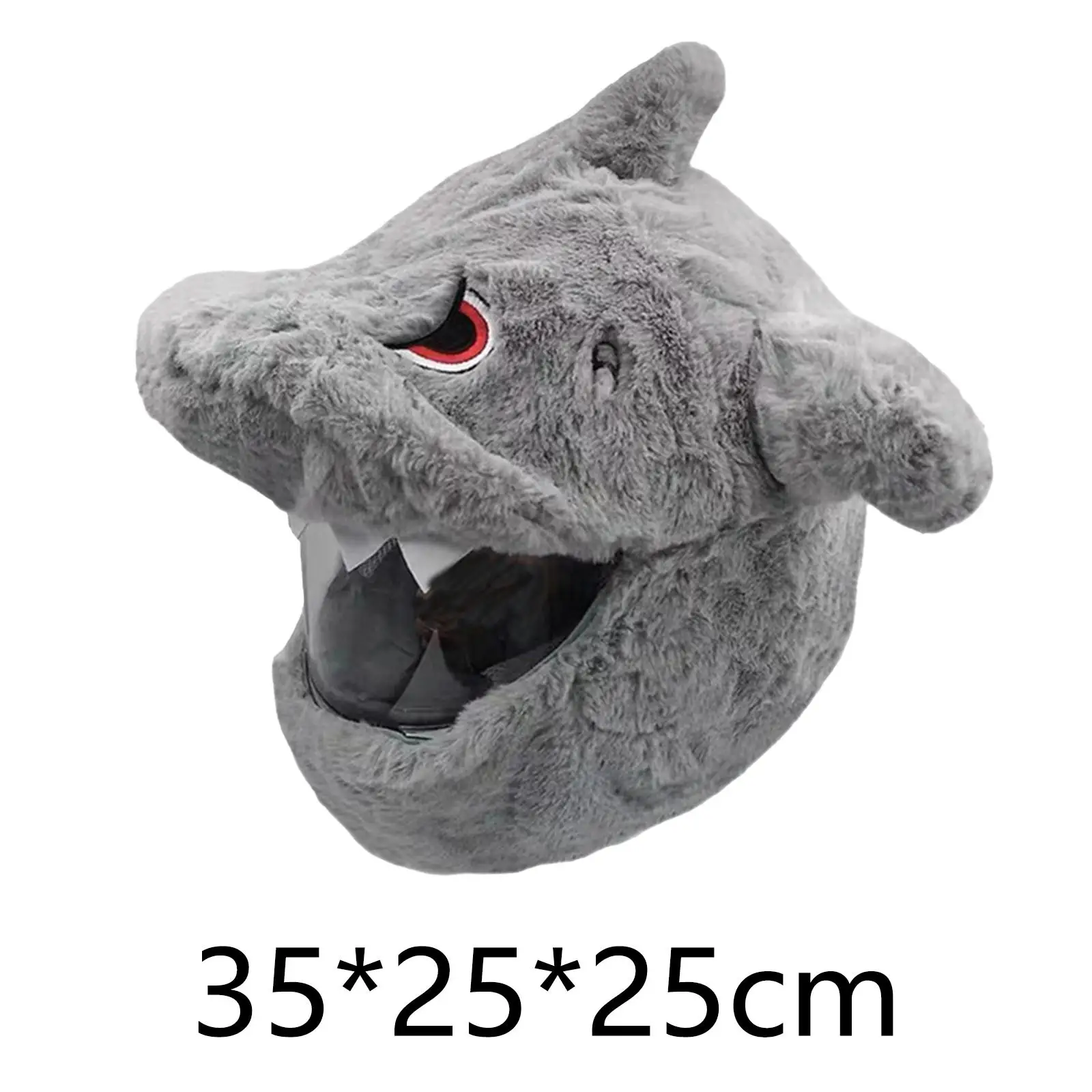 Motorbike Helmet Cover Easy to Install Fun Riding Gear Cute Furry Helmet Cover