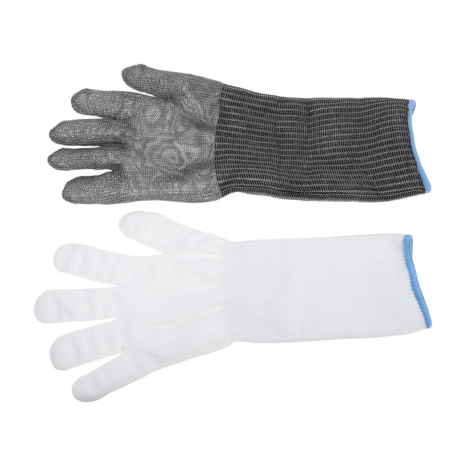 زوج واحد من القفازات المقاومة للصدأ لتجهيز الأغذية ولحوم الدواجن والتعامل مع كهربائي وأعمال النجارة #2