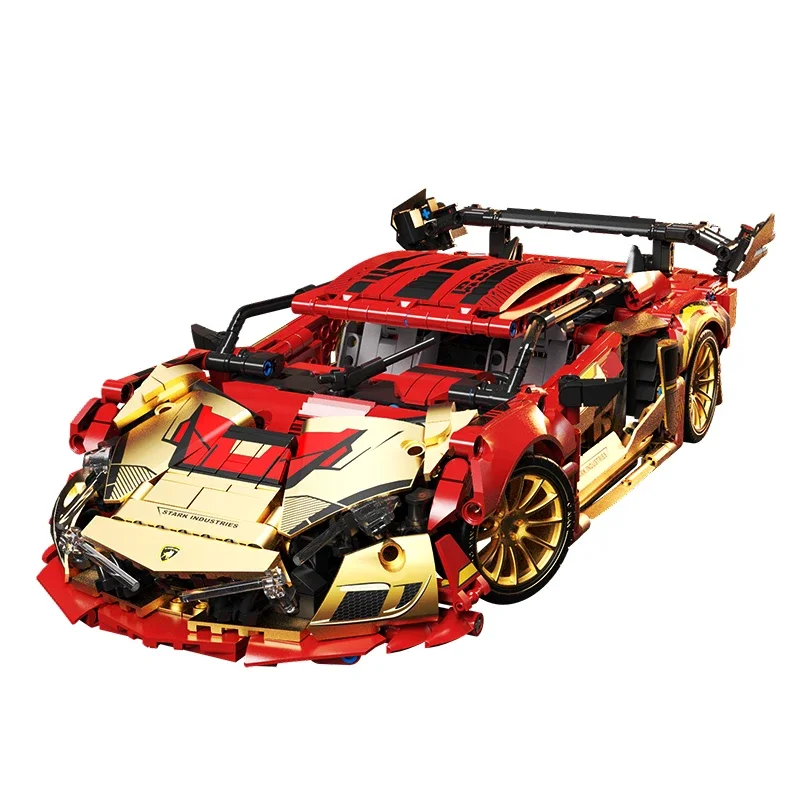 Sports Car Building Kits 1383 Pieces, Adult Man Challenges 1:14 Scale Race Cars Toys Model for Boys Compatible with Legos Sets