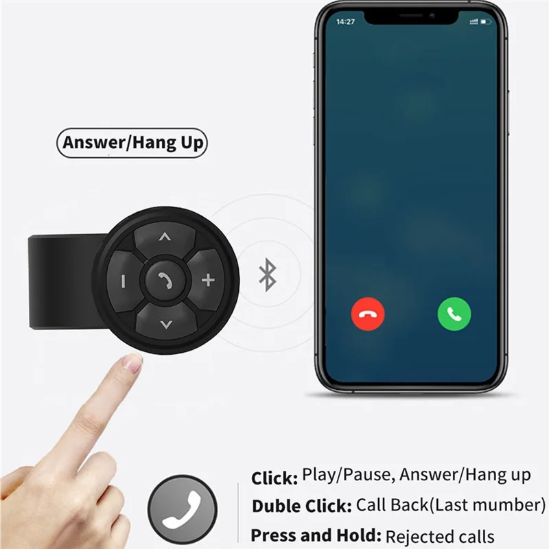 로봇 무선 블루투스 원격 단추, 범용 오토바이/자전거 핸들 바 미디어 컨트롤러, 자동차 핸들 제어