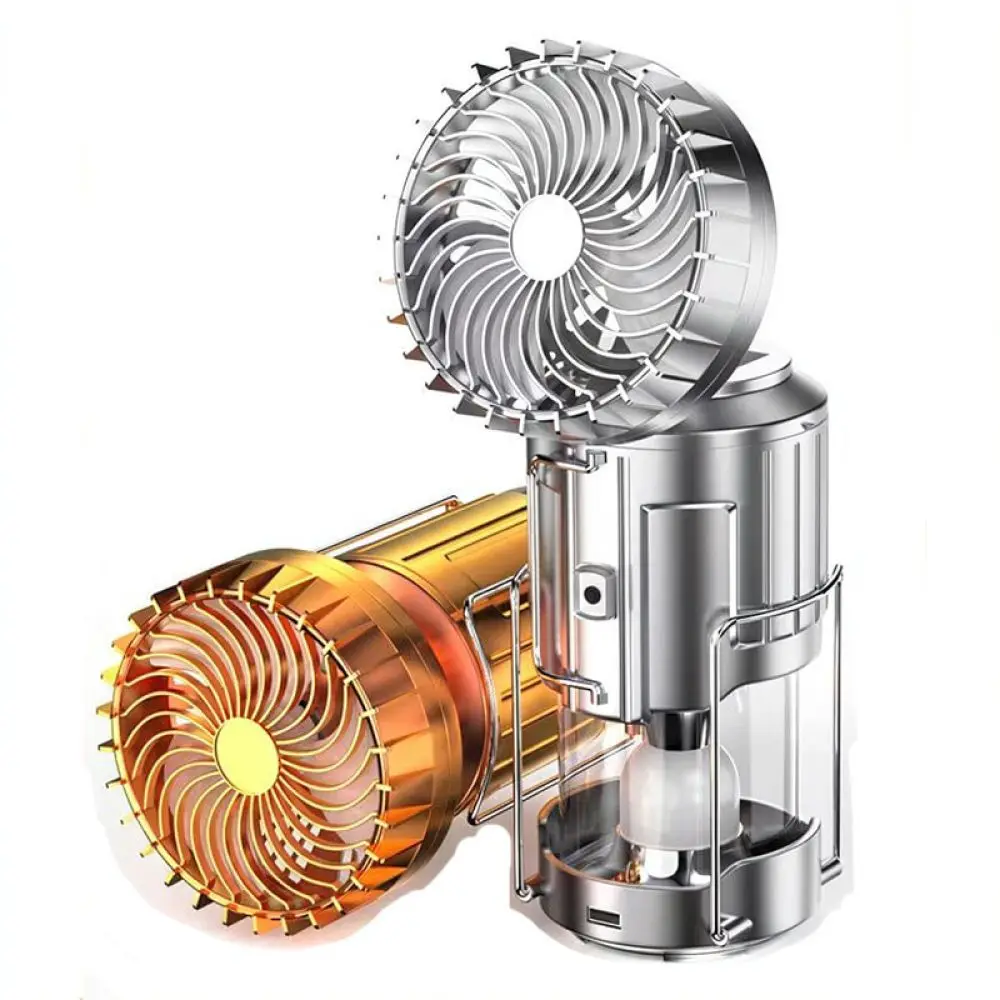 Outdoor Solar Fan Camping Light LED Tent Lantern Rechargeable Portable Emergency Lighting Lamp For Hiking Gear Tool