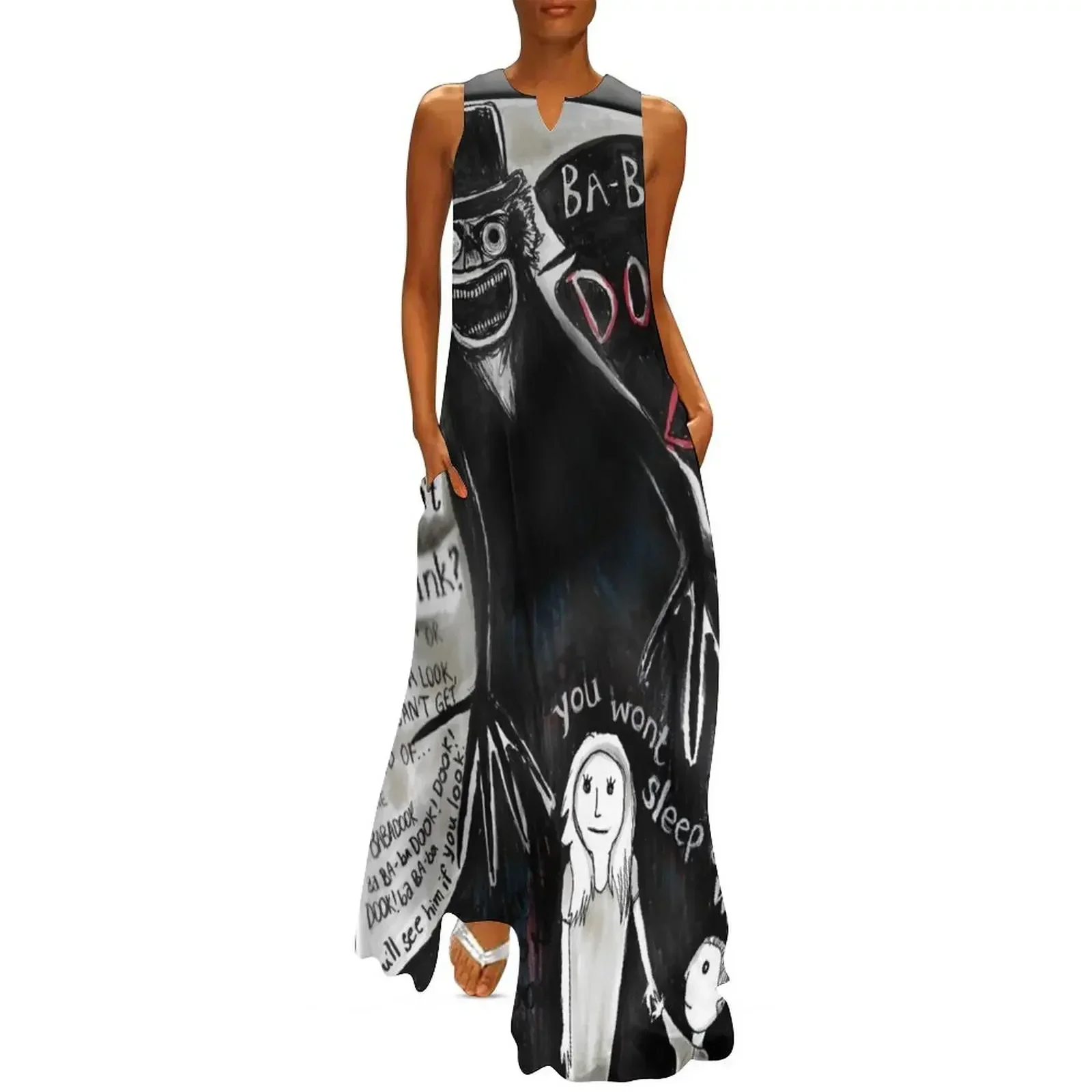 

The Babadook Long Dress elegant dresses plus sizes Women's clothing summer dress korean women Evening dresses Dress