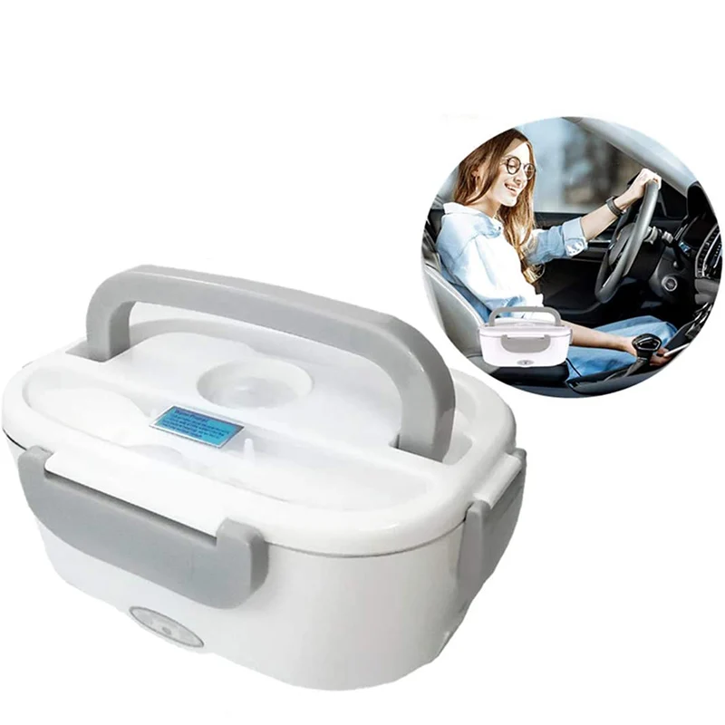 Plastic Electric Heating Lunch Box 12V 24V 110V 220V Car Truck Office Outdoor Meal Food Warmer Container Heater Bento Box Set