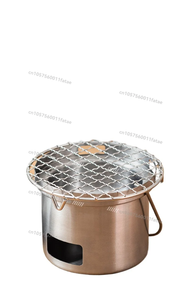 

Mini Small Carbon Stove Outdoor Portable Household BBQ Stainless Steel Enclosure Stove Tea Olive Alcohol