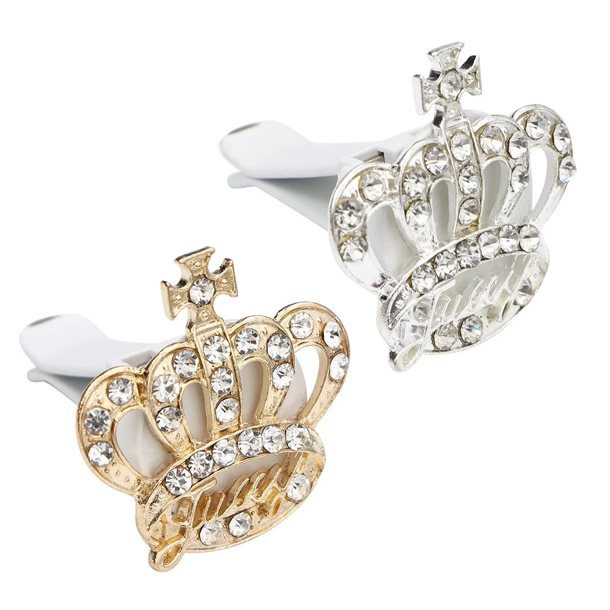 

2Pcs Car Perfume Clip Rhinestone Shape Mini Aromatherapy Diffuser Vent Clip Auto Interior Decoration Gift