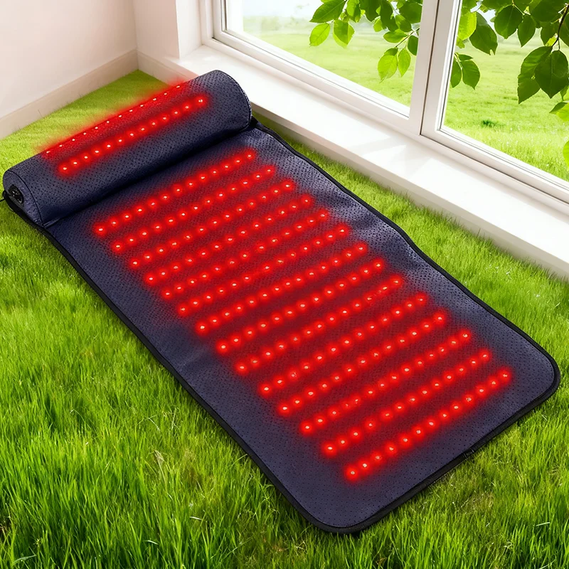 

Red Light Therapy Mat Full Body Pain Relief Infrared Heat Pad Ergonomic Neck Support Professional Medical Home Use Far Infrared