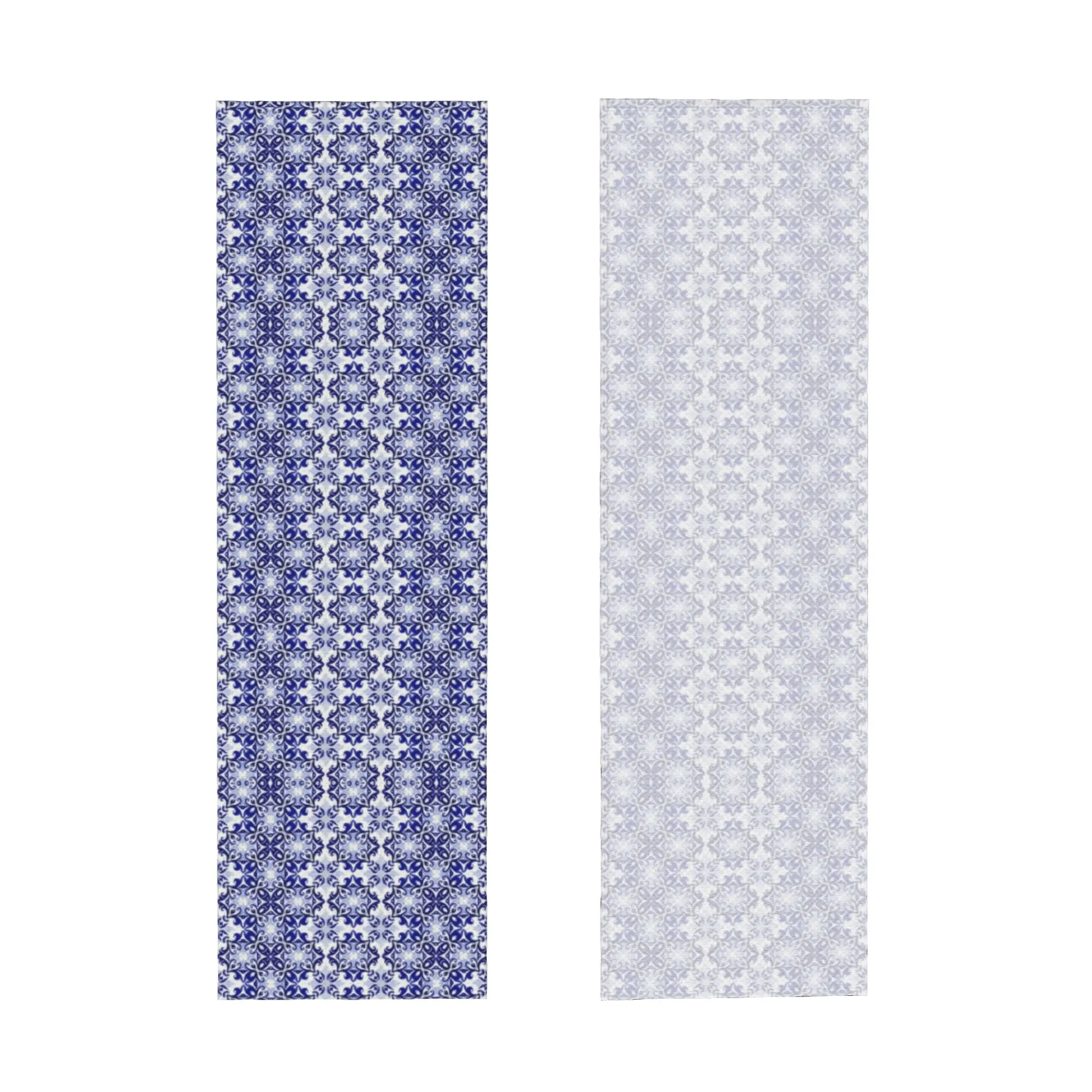 Blue Sicilian Tile Portuguese Tiles Mediterranean Tiles Cold Exercise Towel   Super Soft Instant Cooling Towel Yor Gym Towels